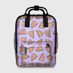 Женский рюкзак 3D с принтом Пицца Мун в Белгороде, 100% полиэстер | лямки с регулируемой длиной, сверху ручки, чтобы рюкзак нести как сумку. Основное отделение закрывается на молнию, как и внешний карман. Внутри два дополнительных кармана, один из которых закрывается на молнию. По бокам два дополнительных кармашка, куда поместится маленькая бутылочка
 | food | pattern | pizza | sailor moon | еда | паттерн | пицца | сейлор мун