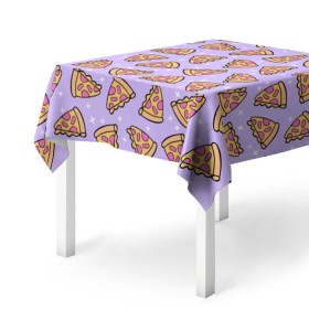 Скатерть 3D с принтом Пицца Мун в Белгороде, 100% полиэстер (ткань не мнется и не растягивается) | Размер: 150*150 см | food | pattern | pizza | sailor moon | еда | паттерн | пицца | сейлор мун