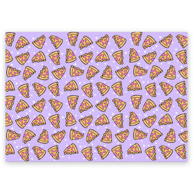 Поздравительная открытка с принтом Пицца Мун в Белгороде, 100% бумага | плотность бумаги 280 г/м2, матовая, на обратной стороне линовка и место для марки
 | Тематика изображения на принте: food | pattern | pizza | sailor moon | еда | паттерн | пицца | сейлор мун