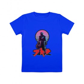 Детская футболка хлопок с принтом AKIRA - 80`s в Белгороде, 100% хлопок | круглый вырез горловины, полуприлегающий силуэт, длина до линии бедер | akira   80s inspired kaneda | акира