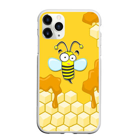 Чехол для iPhone 11 Pro матовый с принтом Пчелка в Белгороде, Силикон |  | животные | лето | мед | насекомые | природа | пчела | пчелка | соты