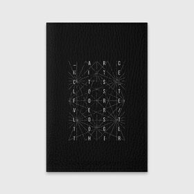 Обложка для паспорта матовая кожа с принтом Architects в Белгороде, натуральная матовая кожа | размер 19,3 х 13,7 см; прозрачные пластиковые крепления | архитектс