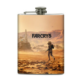 Фляга с принтом Far Cry 5 Mars в Белгороде, металлический корпус | емкость 0,22 л, размер 125 х 94 мм. Виниловая наклейка запечатывается полностью | Тематика изображения на принте: 