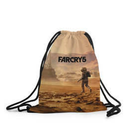 Рюкзак-мешок 3D с принтом Far Cry 5 Mars в Белгороде, 100% полиэстер | плотность ткани — 200 г/м2, размер — 35 х 45 см; лямки — толстые шнурки, застежка на шнуровке, без карманов и подкладки | 