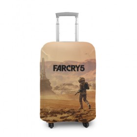 Чехол для чемодана 3D с принтом Far Cry 5 Mars в Белгороде, 86% полиэфир, 14% спандекс | двустороннее нанесение принта, прорези для ручек и колес | Тематика изображения на принте: 