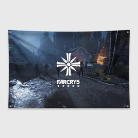 Флаг-баннер с принтом Cult Far Cry в Белгороде, 100% полиэстер | размер 67 х 109 см, плотность ткани — 95 г/м2; по краям флага есть четыре люверса для крепления | 