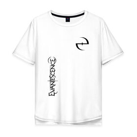 Мужская футболка хлопок Oversize с принтом Evanescence в Белгороде, 100% хлопок | свободный крой, круглый ворот, “спинка” длиннее передней части | Тематика изображения на принте: 