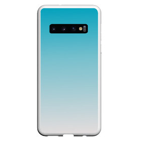 Чехол для Samsung Galaxy S10 с принтом Лазурный в Белгороде, Силикон | Область печати: задняя сторона чехла, без боковых панелей | Тематика изображения на принте: yaay | градиент | дымка | екатеринбург | лазурный | россия | утро