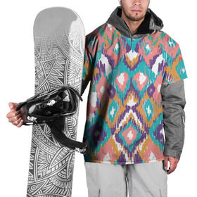 Накидка на куртку 3D с принтом Африканский стиль в Белгороде, 100% полиэстер |  | abstraction | geometry | optic | optical | pattern | visual | абстракция | геометрия | движение | линии | народные | оптический узор | психоделика | текстуры | узор | этника