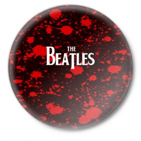 Значок с принтом THE BEATLES в Белгороде,  металл | круглая форма, металлическая застежка в виде булавки | Тематика изображения на принте: 
