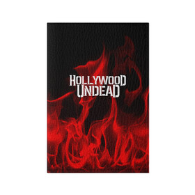 Обложка для паспорта матовая кожа с принтом Hollywood Undead в Белгороде, натуральная матовая кожа | размер 19,3 х 13,7 см; прозрачные пластиковые крепления | hollywood undead | punk | rock | альтернативный хип хоп | группа | инди поп | музыка | музыкальное произведение | ноты | панк | регги | рок | синти поп