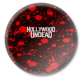 Значок с принтом Hollywood Undead в Белгороде,  металл | круглая форма, металлическая застежка в виде булавки | hollywood undead | punk | rock | альтернативный хип хоп | группа | инди поп | музыка | музыкальное произведение | ноты | панк | регги | рок | синти поп