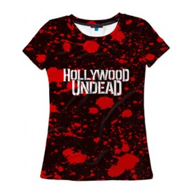 Женская футболка 3D с принтом Hollywood Undead в Белгороде, 100% полиэфир ( синтетическое хлопкоподобное полотно) | прямой крой, круглый вырез горловины, длина до линии бедер | hollywood undead | punk | rock | альтернативный хип хоп | группа | инди поп | музыка | музыкальное произведение | ноты | панк | регги | рок | синти поп