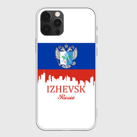 Чехол для iPhone 12 Pro Max с принтом IZHEVSK (Ижевск) в Белгороде, Силикон |  | ru | rus | udmurtia | герб | надпись | патриот | республика | российская | российский | россия | русская | русский | рф | символ | страна | удмуртия | удмуртская | флаг | флага | цвета