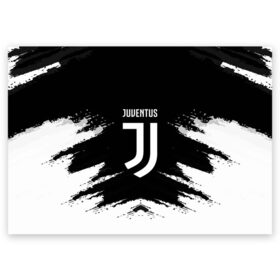 Поздравительная открытка с принтом JUVENTUS в Белгороде, 100% бумага | плотность бумаги 280 г/м2, матовая, на обратной стороне линовка и место для марки
 | football | soccer | ювентус