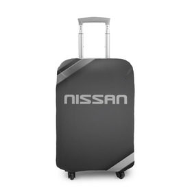 Чехол для чемодана 3D с принтом Nissan в Белгороде, 86% полиэфир, 14% спандекс | двустороннее нанесение принта, прорези для ручек и колес | motor | nissan | авто | лого | машина | ниссан | тачка