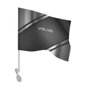 Флаг для автомобиля с принтом Volvo в Белгороде, 100% полиэстер | Размер: 30*21 см | auto | automobile | car | carbon | machine | motor | motor car | sport car | volvo | автомашина | бренд | вольво | легковой автомобиль | марка | спортивный автомобиль | тачка