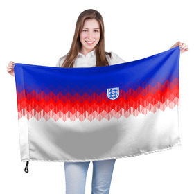 Флаг 3D с принтом Англия тренировочная форма ЧМ-2018 в Белгороде, 100% полиэстер | плотность ткани — 95 г/м2, размер — 67 х 109 см. Принт наносится с одной стороны | англия | сборная англии | тренировочная форма | футбол | чемпионат мира по футболу