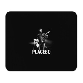 Коврик для мышки прямоугольный с принтом Placebo в Белгороде, натуральный каучук | размер 230 х 185 мм; запечатка лицевой стороны | placebo | альтернативный | брайан молко | инди | индирок | плацебо | рок
