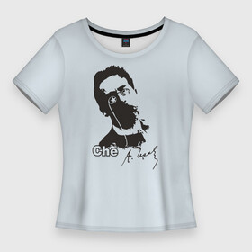 Женская футболка 3D Slim с принтом Че   Чехов в Белгороде,  |  | антон павлович | литература | писатель | революция