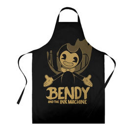 Фартук 3D с принтом Bendy and the ink machine (20) в Белгороде, 100% полиэстер | общий размер — 65 х 85 см, ширина нагрудника — 26 см, горловина — 53 см, длина завязок — 54 см, общий обхват в поясе — 173 см. Принт на завязках и на горловине наносится с двух сторон, на основной части фартука — только с внешней стороны | bendy | bendy and the ink machine | game | horror | ink | machine | trend | video game