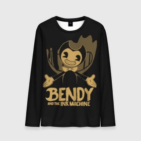 Мужской лонгслив 3D с принтом Bendy and the ink machine (20) в Белгороде, 100% полиэстер | длинные рукава, круглый вырез горловины, полуприлегающий силуэт | bendy | bendy and the ink machine | game | horror | ink | machine | trend | video game