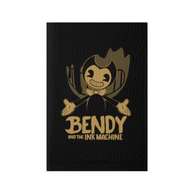 Обложка для паспорта матовая кожа с принтом Bendy and the ink machine (20) в Белгороде, натуральная матовая кожа | размер 19,3 х 13,7 см; прозрачные пластиковые крепления | Тематика изображения на принте: bendy | bendy and the ink machine | game | horror | ink | machine | trend | video game