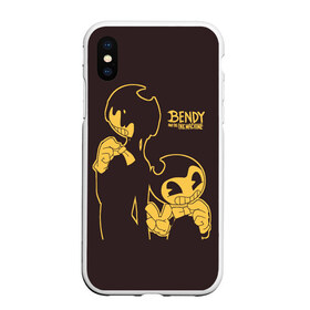 Чехол для iPhone XS Max матовый с принтом Bendy and the ink machine (18) в Белгороде, Силикон | Область печати: задняя сторона чехла, без боковых панелей | bendy | bendy and the ink machine | game | horror | ink | machine | trend | video game