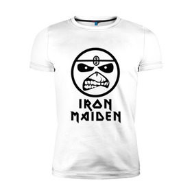 Мужская футболка премиум с принтом Iron Maiden в Белгороде, 92% хлопок, 8% лайкра | приталенный силуэт, круглый вырез ворота, длина до линии бедра, короткий рукав | iron maiden | адриан смит | айран | айрон | группа | дэйв мюррей | железная дева | ирон | майден | мейд | мейден | метал | мрачный | музыка | песни | рок | стив харрис | тяжелый | хеви | хевиметал
