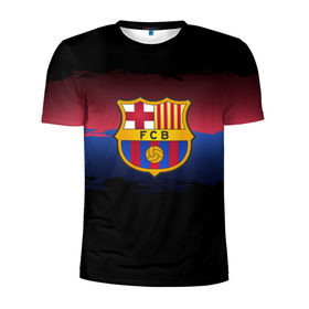 Мужская футболка 3D спортивная с принтом Barcelona FC в Белгороде, 100% полиэстер с улучшенными характеристиками | приталенный силуэт, круглая горловина, широкие плечи, сужается к линии бедра | barcelona | spain | spanish | барса | барселона | испания | испанский | клуб | фк | футбол | футбольный