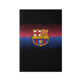 Обложка для паспорта матовая кожа с принтом Barcelona FC в Белгороде, натуральная матовая кожа | размер 19,3 х 13,7 см; прозрачные пластиковые крепления | Тематика изображения на принте: barcelona | spain | spanish | барса | барселона | испания | испанский | клуб | фк | футбол | футбольный