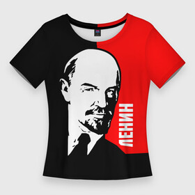 Женская футболка 3D Slim с принтом Ленин в Белгороде,  |  | cccp | lenin | ussr | большевик | владимир | ильич | ленин | маркс | республик | рсфср | советских | социалистических | союз | сссp | ссср | ульянов