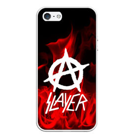 Чехол для iPhone 5/5S матовый с принтом SLAYER в Белгороде, Силикон | Область печати: задняя сторона чехла, без боковых панелей | punk | rock | slayer | альтернативный хип хоп | группа | инди поп | музыка | музыкальное произведение | ноты | панк | регги | рок | синти поп