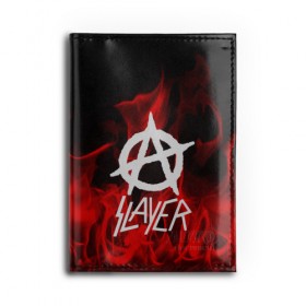 Обложка для автодокументов с принтом SLAYER в Белгороде, натуральная кожа |  размер 19,9*13 см; внутри 4 больших “конверта” для документов и один маленький отдел — туда идеально встанут права | Тематика изображения на принте: punk | rock | slayer | альтернативный хип хоп | группа | инди поп | музыка | музыкальное произведение | ноты | панк | регги | рок | синти поп