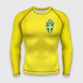 Мужской рашгард 3D с принтом Швеция домашняя форма ЧМ 2018 в Белгороде,  |  | домашняя форма | сборная швеции | футбол | футбольная форма | швеция