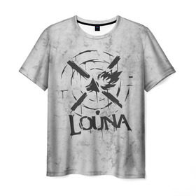 Мужская футболка 3D с принтом Louna в Белгороде, 100% полиэфир | прямой крой, круглый вырез горловины, длина до линии бедер | louna | лусинэ геворкян