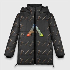 Женская зимняя куртка 3D с принтом Ark Survival Evolved в Белгороде, верх — 100% полиэстер; подкладка — 100% полиэстер; утеплитель — 100% полиэстер | длина ниже бедра, силуэт Оверсайз. Есть воротник-стойка, отстегивающийся капюшон и ветрозащитная планка. 

Боковые карманы с листочкой на кнопках и внутренний карман на молнии | арк