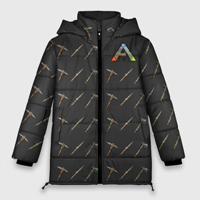 Женская зимняя куртка 3D с принтом Ark Survival Evolved в Белгороде, верх — 100% полиэстер; подкладка — 100% полиэстер; утеплитель — 100% полиэстер | длина ниже бедра, силуэт Оверсайз. Есть воротник-стойка, отстегивающийся капюшон и ветрозащитная планка. 

Боковые карманы с листочкой на кнопках и внутренний карман на молнии | арк