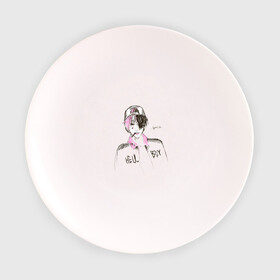 Тарелка 3D с принтом Lil Peep Hellboy в Белгороде, фарфор | диаметр - 210 мм
диаметр для нанесения принта - 120 мм | Тематика изображения на принте: lil peep | лил пип