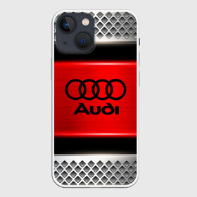 Чехол для iPhone 13 mini с принтом AUDI в Белгороде,  |  | audi | auto | automobile | car | carbon | machine | motor | motor car | sport car | автомашина | бренд | легковой автомобиль | марка | спортивный автомобиль | тачка