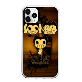 Чехол для iPhone 11 Pro матовый с принтом Bendy and the ink machine (28) в Белгороде, Силикон |  | Тематика изображения на принте: bendy | bendy and the ink machine | demon | game | horror | ink | machine | trend | video game | демон | не говорю | не слышу | три обезьяны | я не вижу