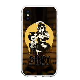 Чехол для iPhone XS Max матовый с принтом Bendy and the ink machine (30) в Белгороде, Силикон | Область печати: задняя сторона чехла, без боковых панелей | bendy | bendy and the ink machine | game | horror | ink | machine | trend | video game