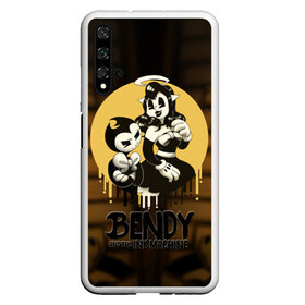 Чехол для Honor 20 с принтом Bendy and the ink machine (30) в Белгороде, Силикон | Область печати: задняя сторона чехла, без боковых панелей | bendy | bendy and the ink machine | game | horror | ink | machine | trend | video game