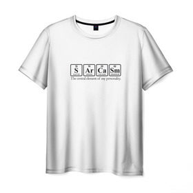 Мужская футболка 3D с принтом Sarcasm в Белгороде, 100% полиэфир | прямой крой, круглый вырез горловины, длина до линии бедер | сарказм