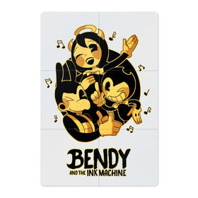 Магнитный плакат 2Х3 с принтом Bendy and the ink machine (31) в Белгороде, Полимерный материал с магнитным слоем | 6 деталей размером 9*9 см | bendy | bendy and the ink machine | game | horror | ink | machine | trend | video game
