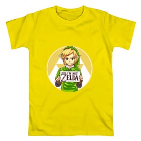 Мужская футболка хлопок с принтом The Legend of Zelda в Белгороде, 100% хлопок | прямой крой, круглый вырез горловины, длина до линии бедер, слегка спущенное плечо. | legend of zelda | зельда | линк