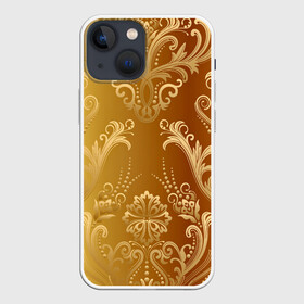 Чехол для iPhone 13 mini с принтом ЗОЛОТОЙ УЗОР. в Белгороде,  |  | abstract | geometry | gold | ornament | pattern | texture | абстракция | геометрия | золото | золотой узор | орнамент | паттерн | текстура | узор