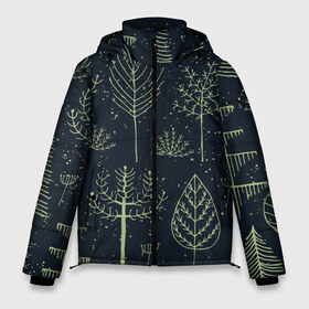 Мужская зимняя куртка 3D с принтом Загадочный лес в Белгороде, верх — 100% полиэстер; подкладка — 100% полиэстер; утеплитель — 100% полиэстер | длина ниже бедра, свободный силуэт Оверсайз. Есть воротник-стойка, отстегивающийся капюшон и ветрозащитная планка. 

Боковые карманы с листочкой на кнопках и внутренний карман на молнии. | дерево | дуб | елка | животные | лес | мода | обитатели | прикольные | природа | сказка | тайна | яркие