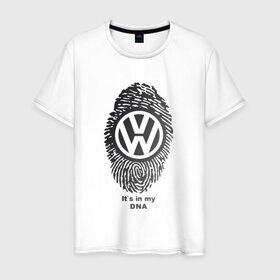 Мужская футболка хлопок с принтом Volkswagen it`s in my DNA в Белгороде, 100% хлопок | прямой крой, круглый вырез горловины, длина до линии бедер, слегка спущенное плечо. | crossover | golf | jetta | polo | sport | volkswagen | авто | автомобиль | вольксваген | жук | знак | лого | машина | седан | символ | спорт | тачка | фолькс ваген | фольксваген | хэтчбек | эмблема
