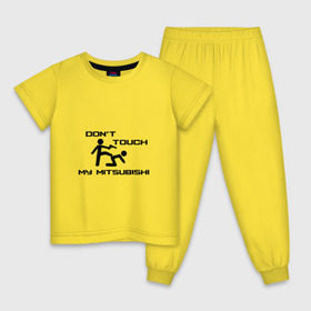 Детская пижама хлопок с принтом Dont touch my Mitsubishi в Белгороде, 100% хлопок |  брюки и футболка прямого кроя, без карманов, на брюках мягкая резинка на поясе и по низу штанин
 |  машина | марка | митсубиси